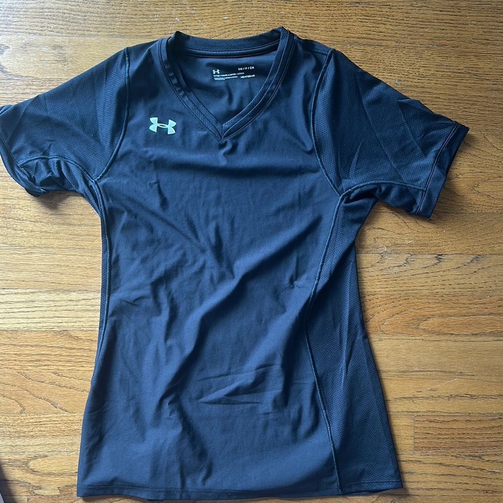 Under Armour Black V-Neck Performance Tee